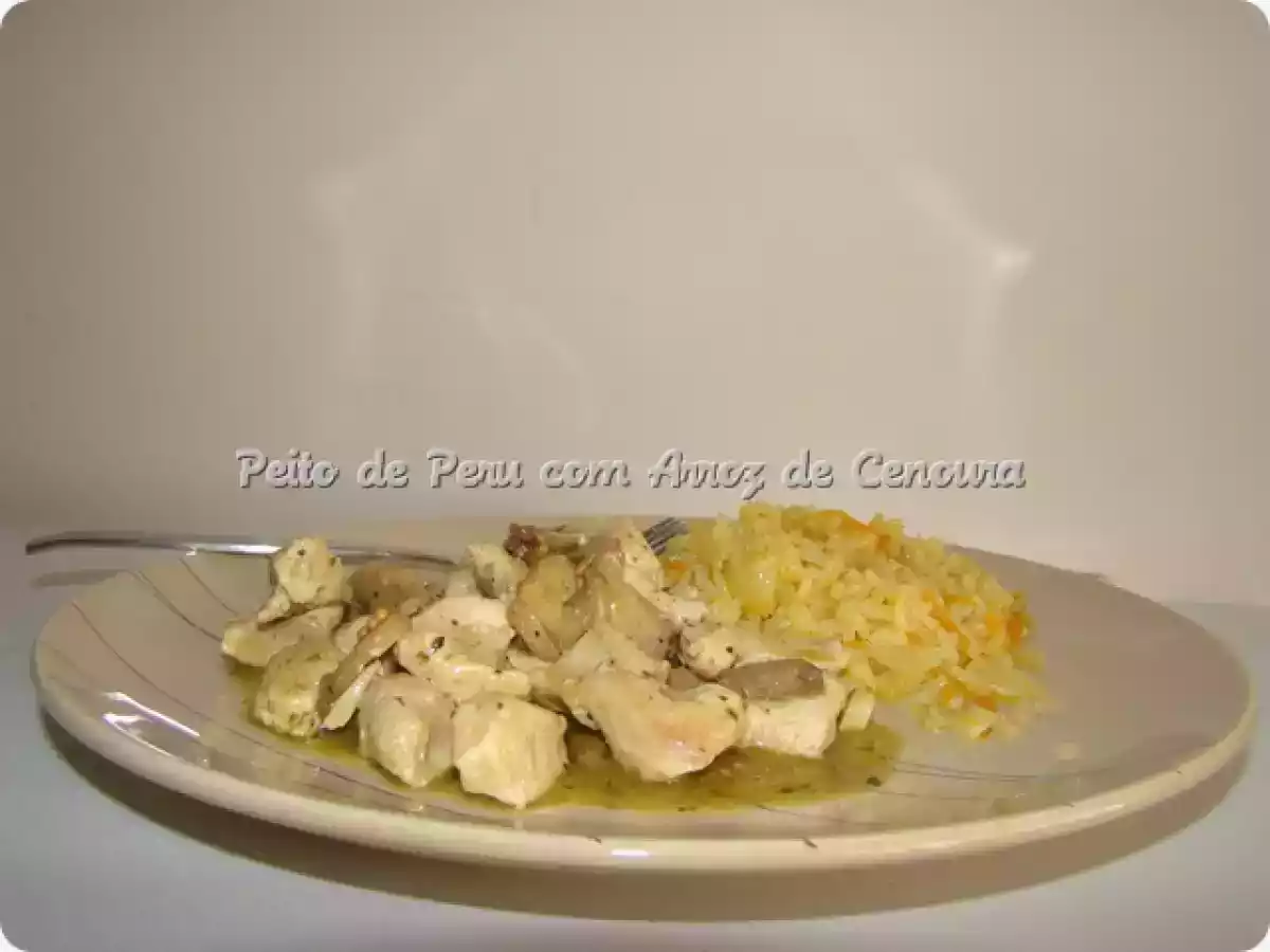 Peito de Peru com Arroz de Cenoura - foto 2