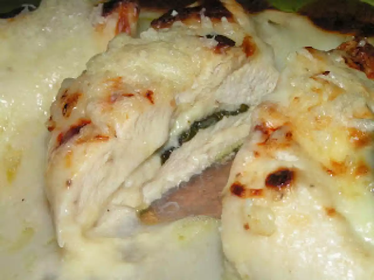 Peitos de Frango gratinados