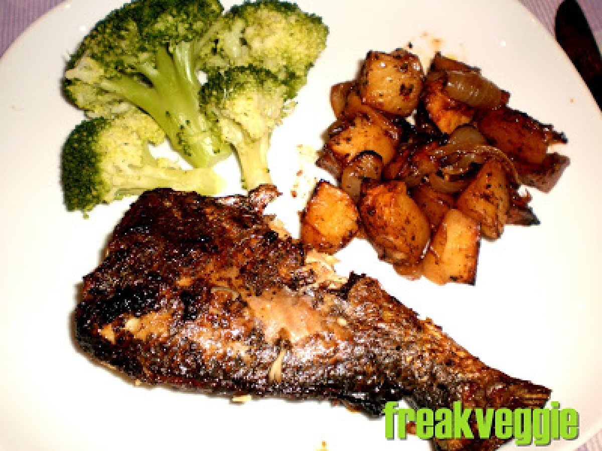 Peixe assado no forno
