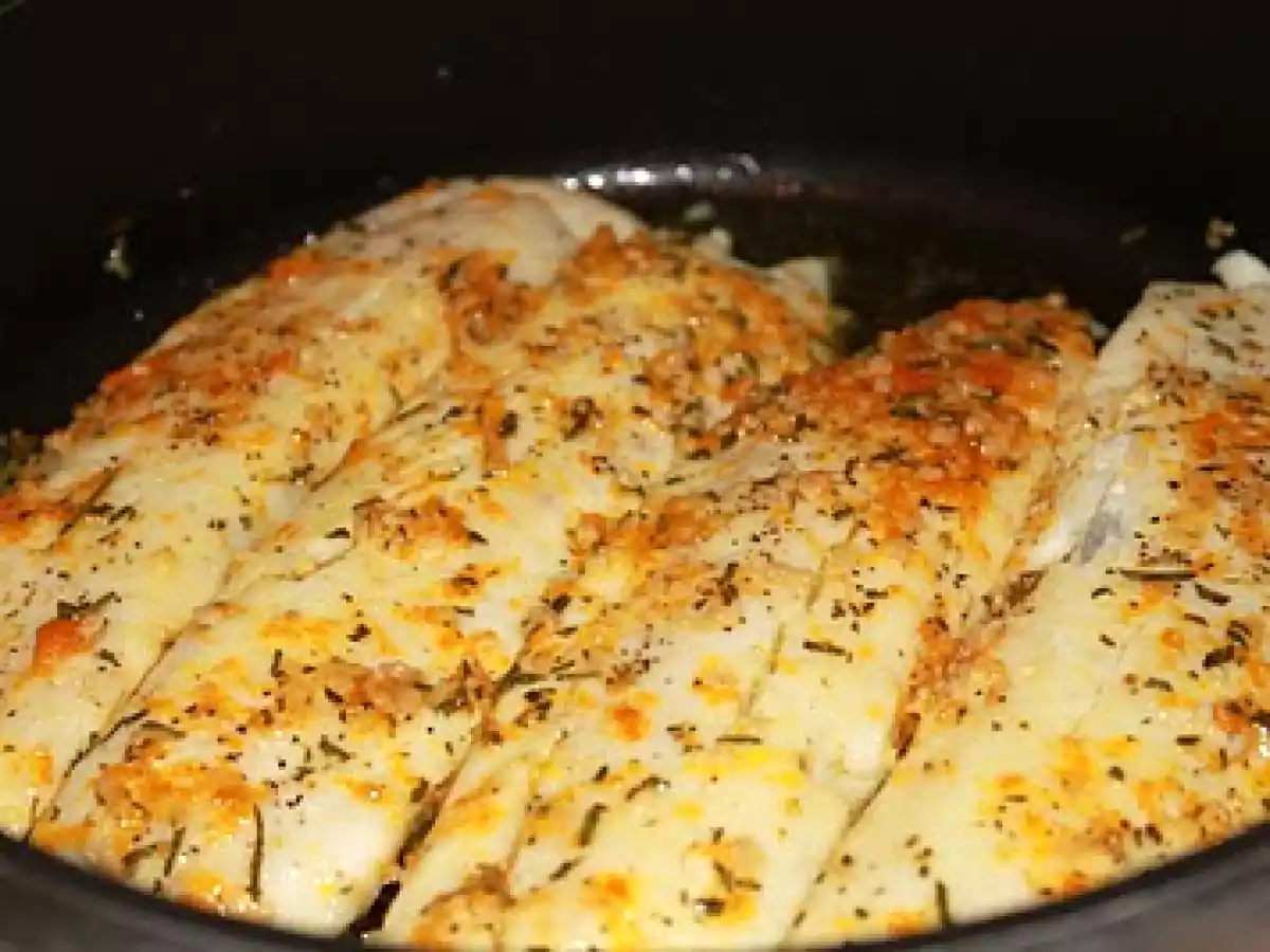Peixe com Alho, Alecrim e Raspas de Laranja