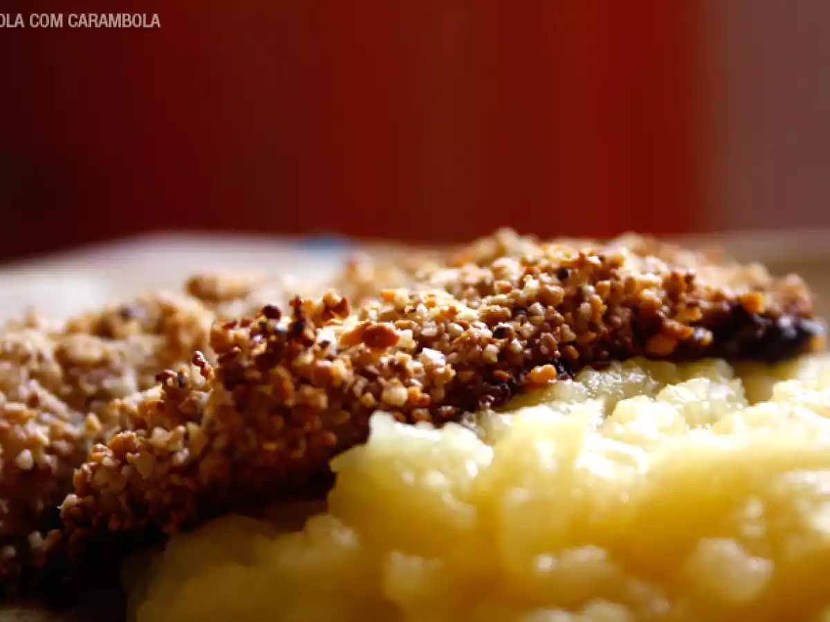 Peixe com Castanhas Brasileiras e Purê de Maçã
