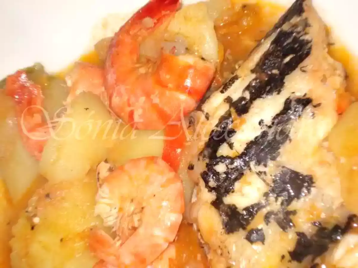 PEIXE ESPADA PRETO NO TACHO COM GAMBAS E BATATAS... - foto 4
