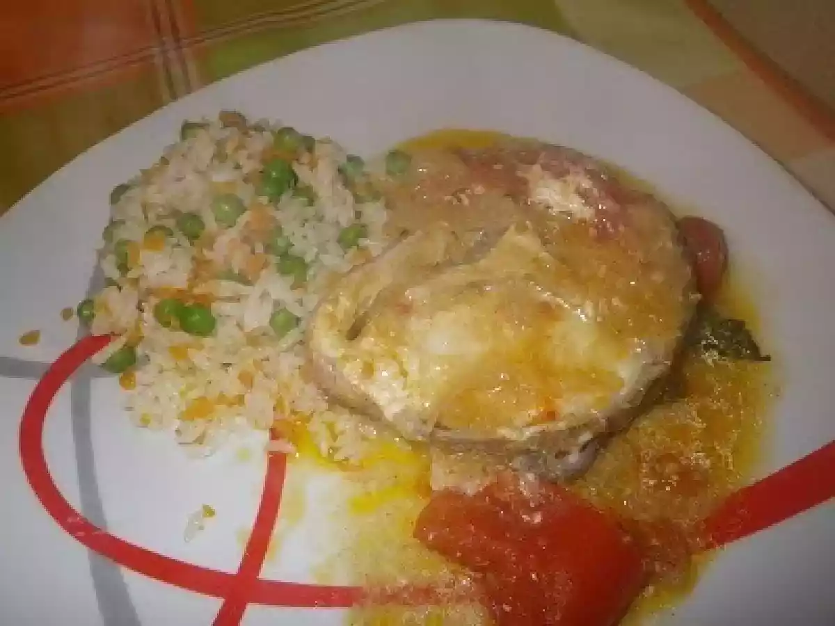 Peixe marinado no forno