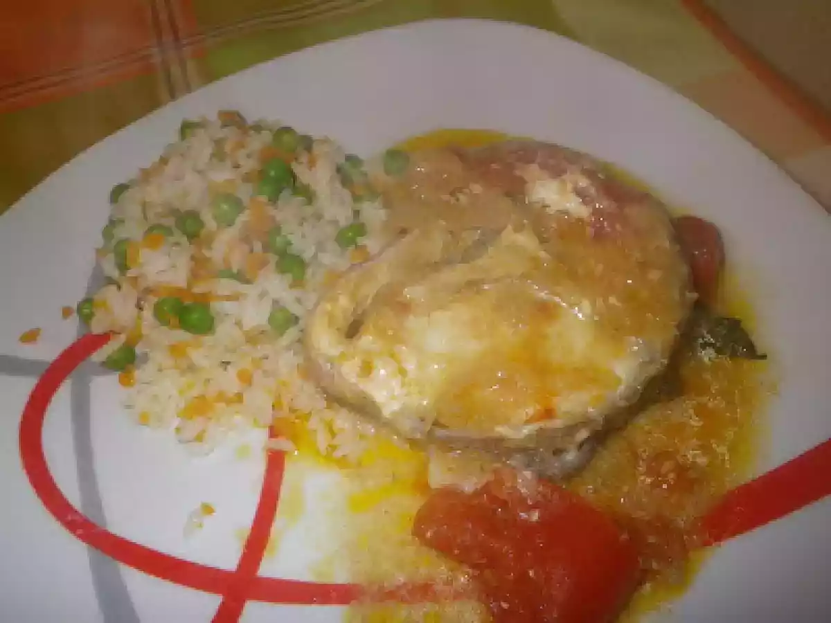 Peixe marinado no forno