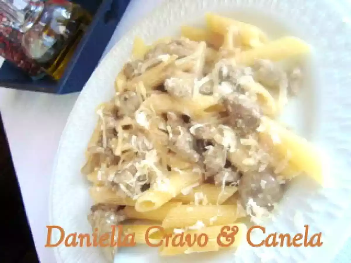 Penne com Filé Mignon e Shimeji
