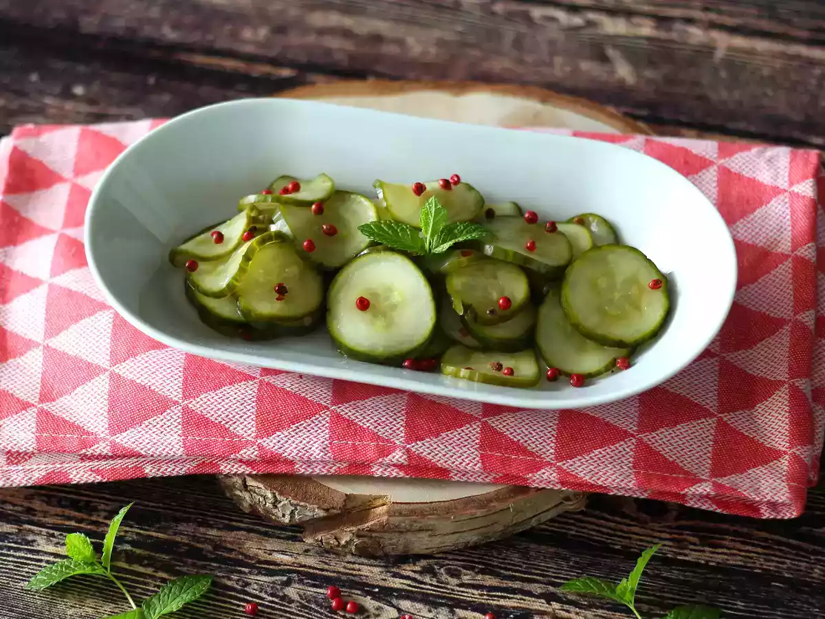 Pepino agridoce, um acompanhamento rápido e saboroso! - foto 3