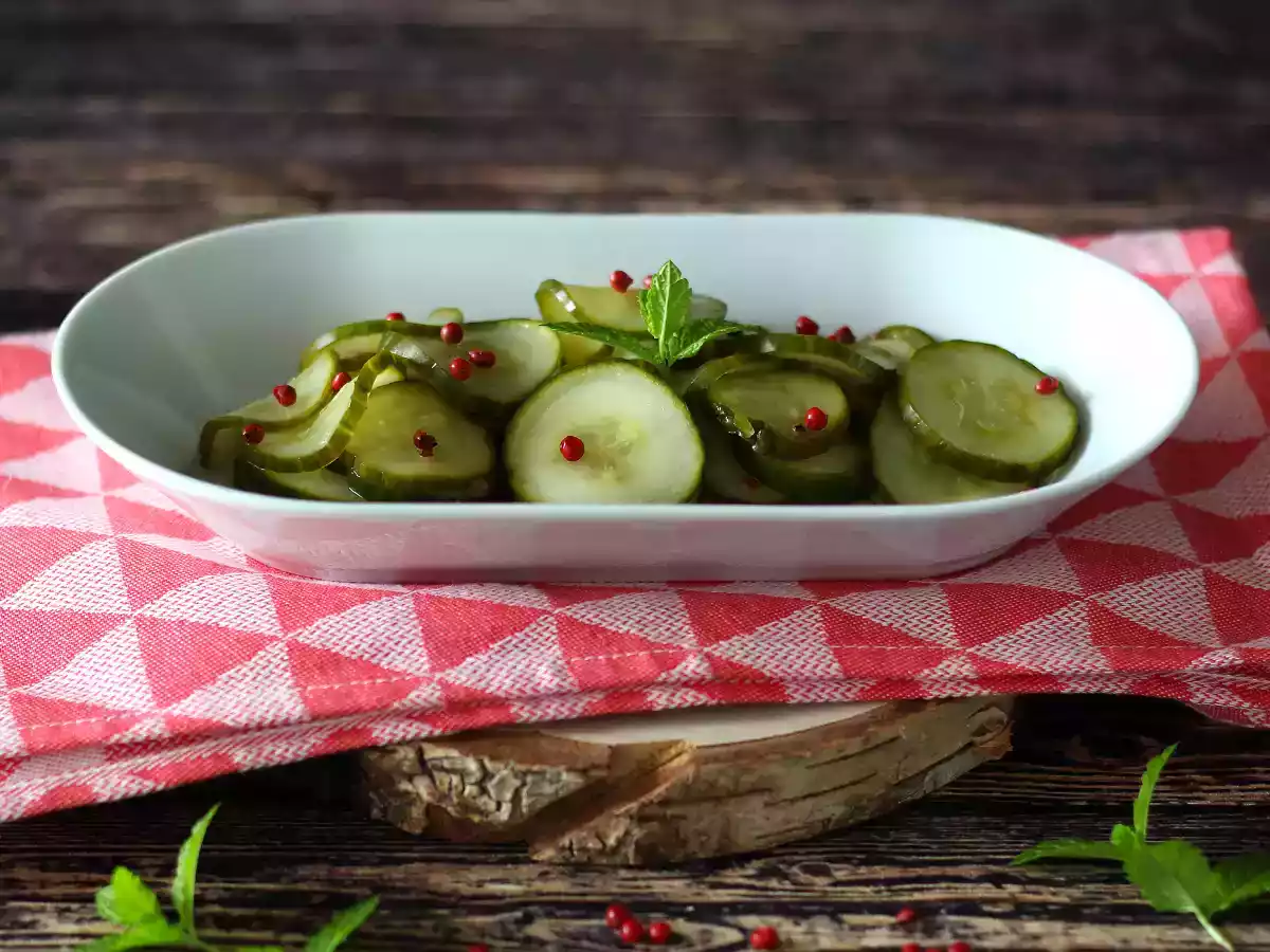 Pepino agridoce, um acompanhamento rápido e saboroso! - foto 4