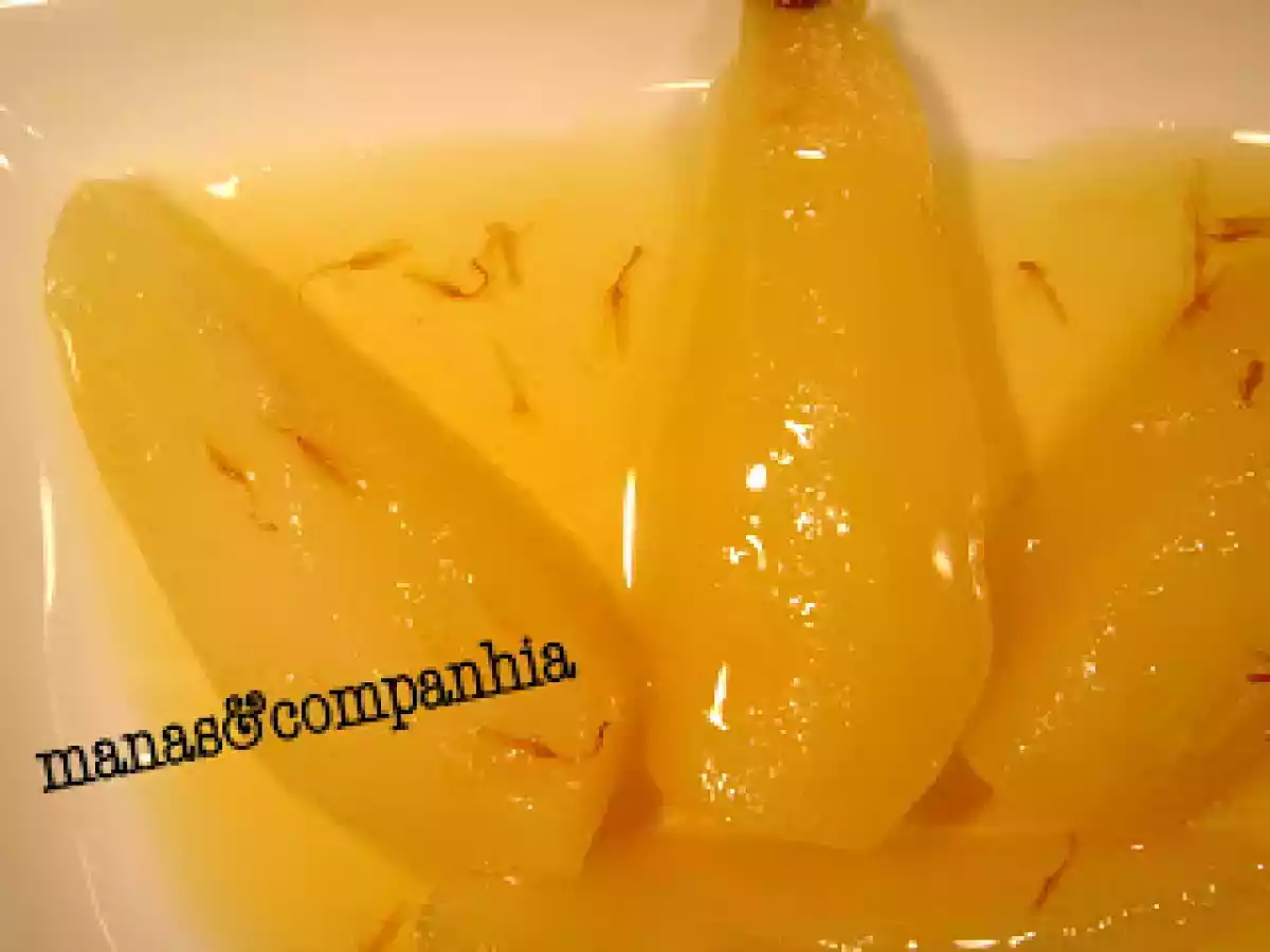 Pêras com açafrão (isa)