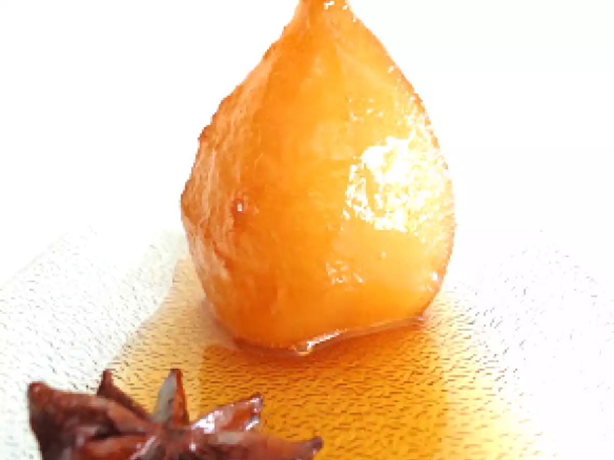 Pêras Cozidas em Vinho Moscatel com Especiarias - foto 4