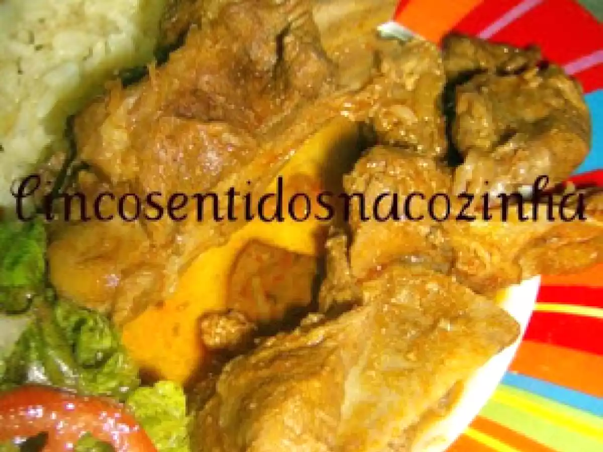 Perna de borrego no tacho