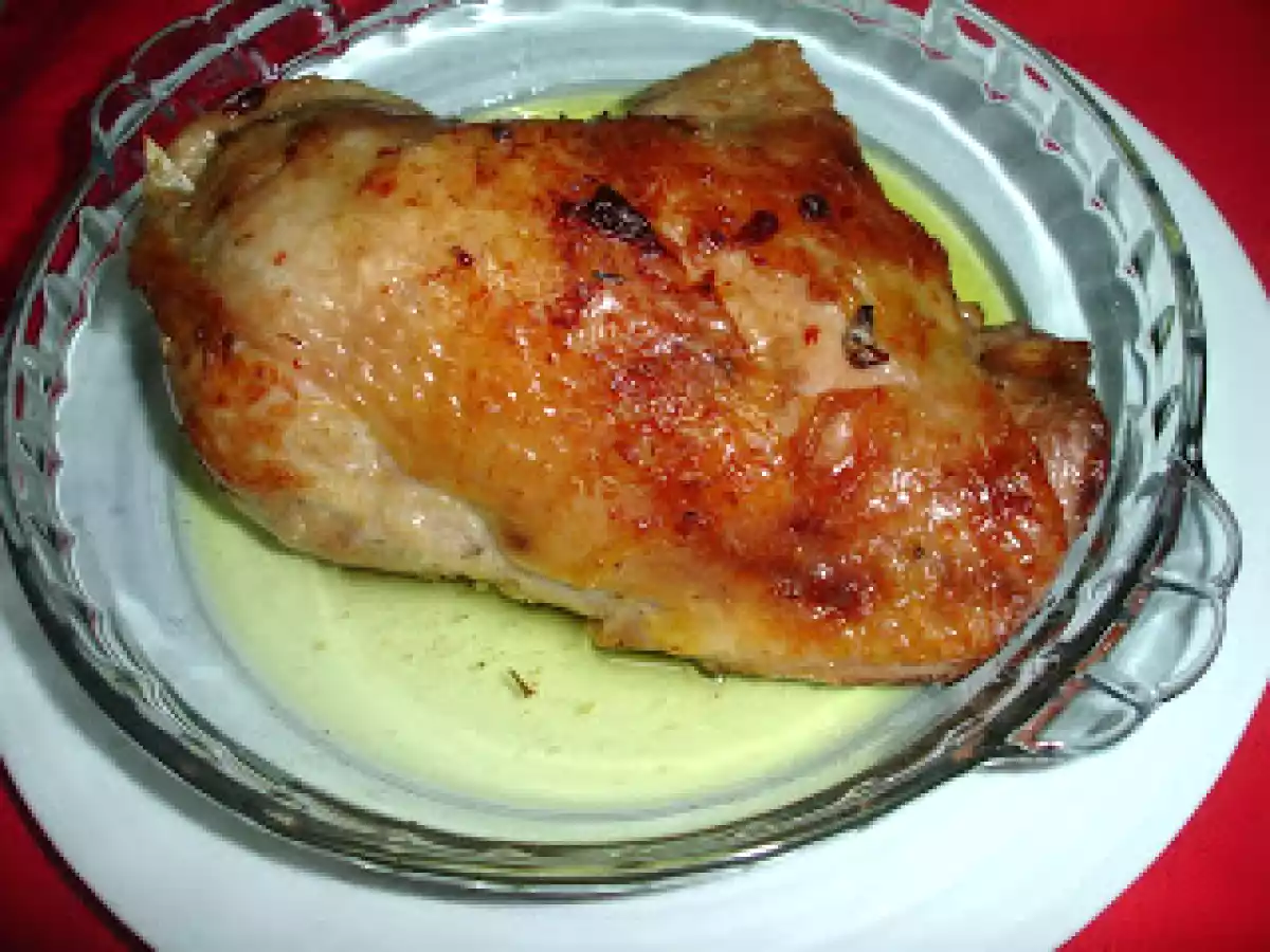 Perna de Peru Assada no Forno