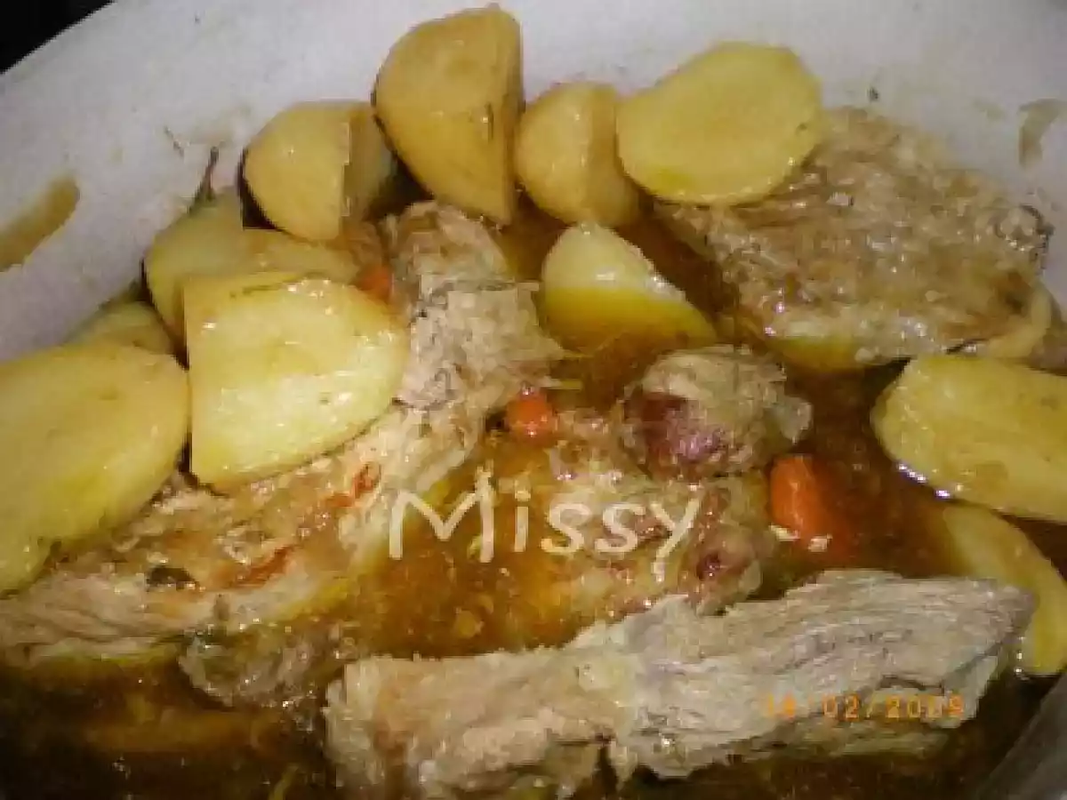 Perna de porco no tacho
