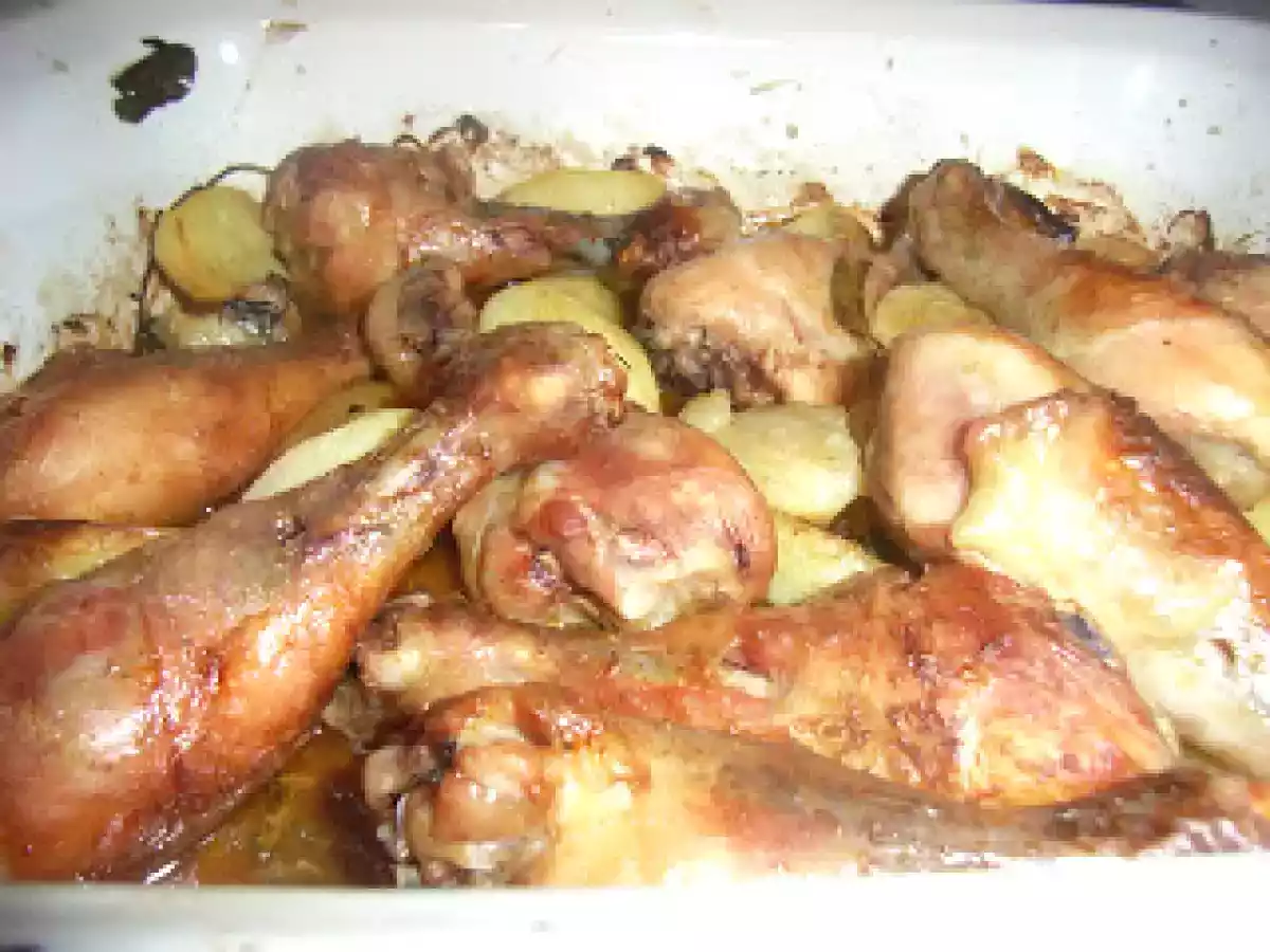 Pernas de frango assadas no forno. - foto 3