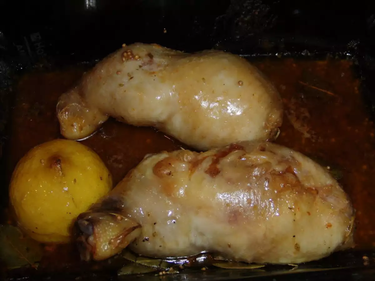 Pernas de frango recheadas com farinheira no forno - foto 2