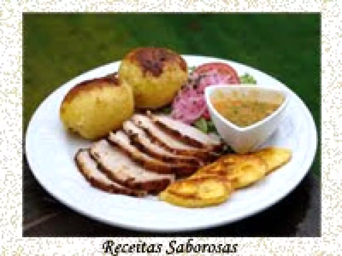 Pernil ao Molho de Ervas Frescas
