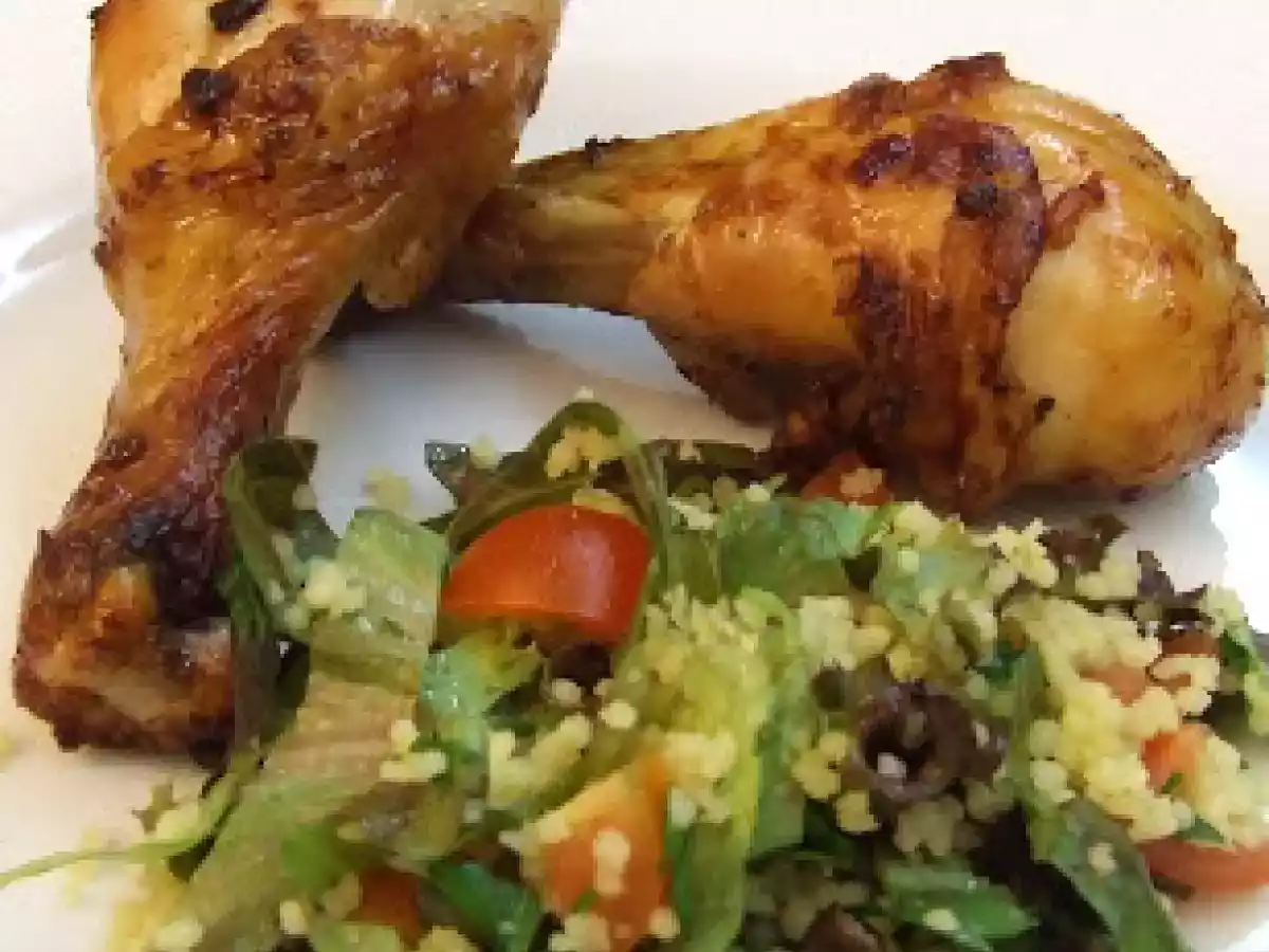 Perninhas de Frango Fritas com 'Tabulé'
