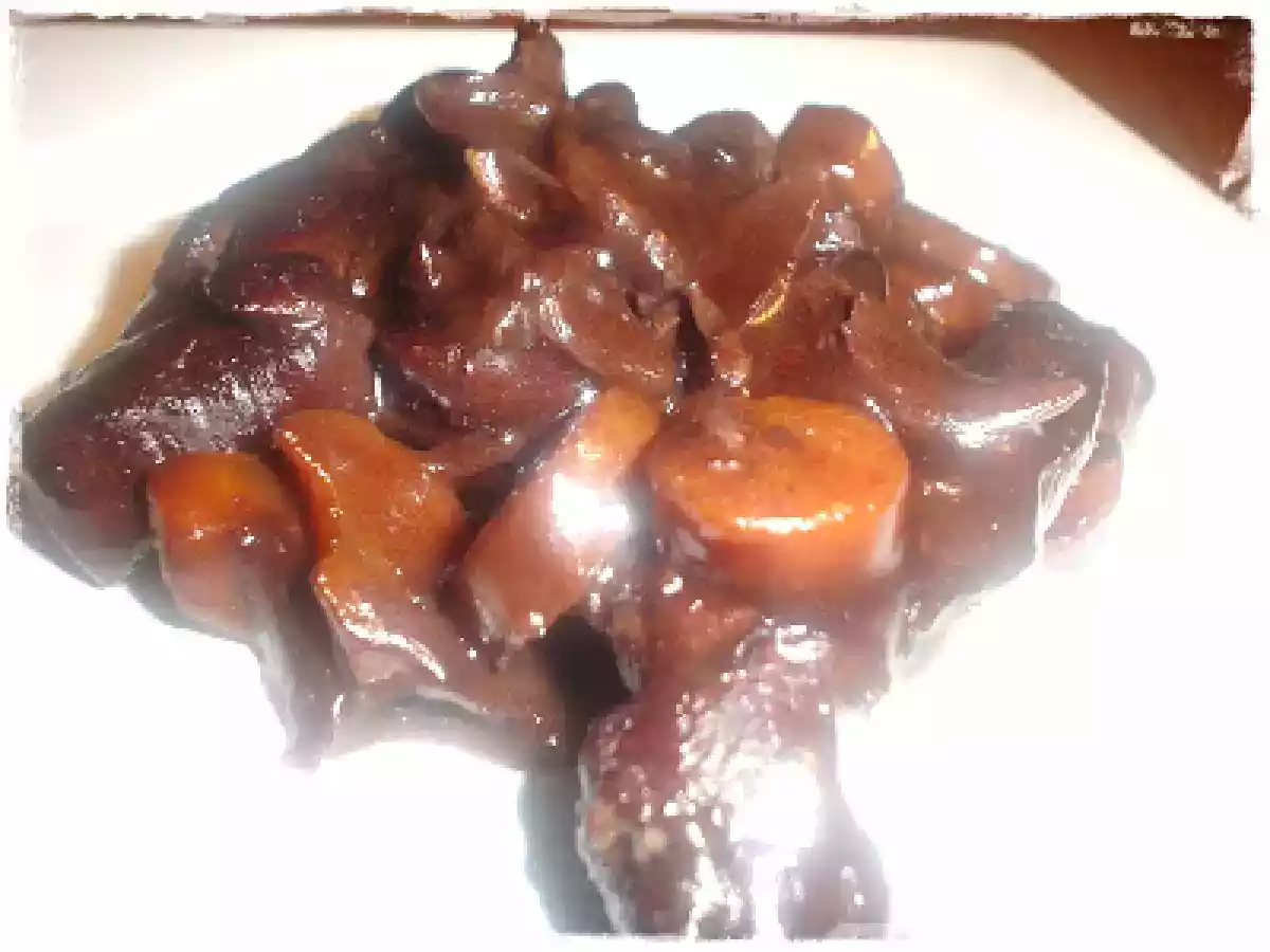 Perú au Vin com Sopa de rabo de Boi
