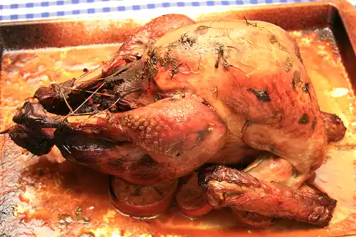Perú recheado com castanhas