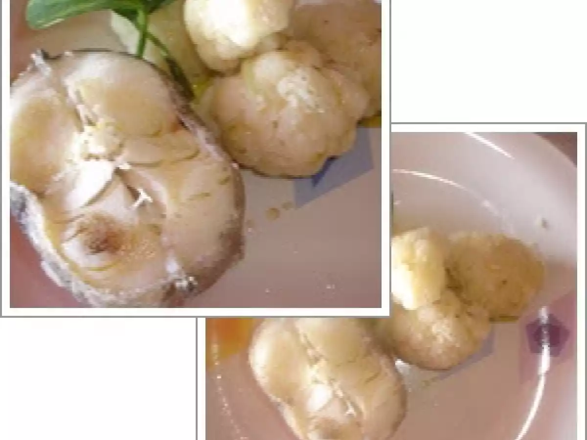Pescada cozida - Dia Branco