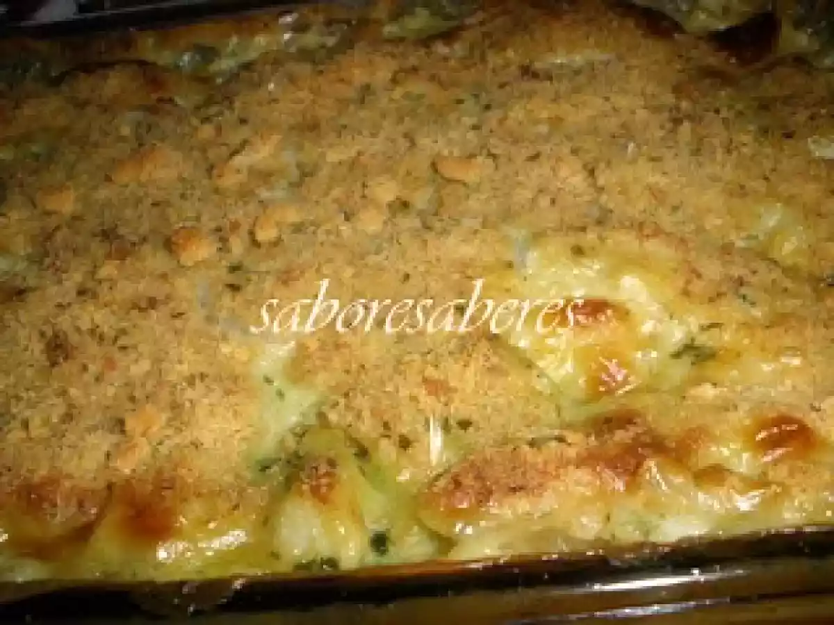 Pescada gratinada