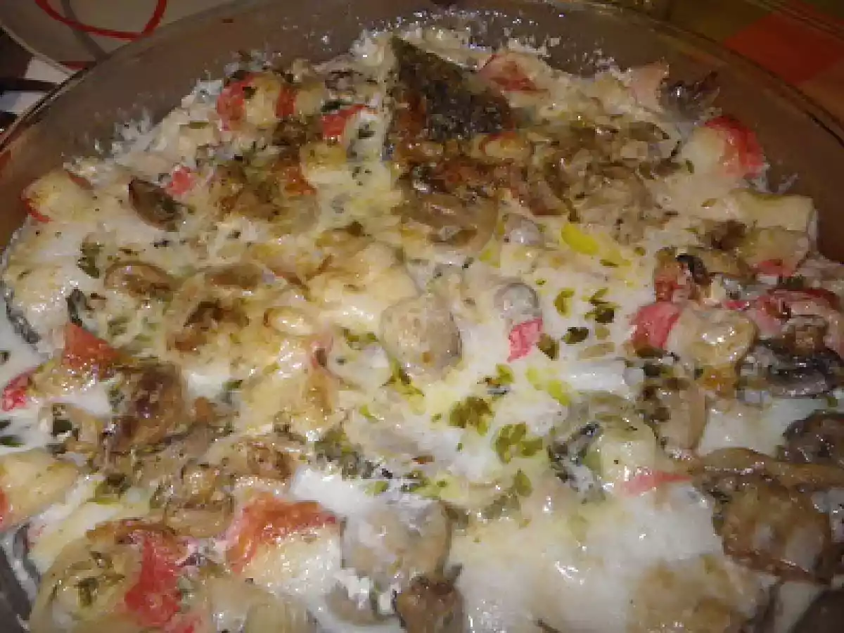 Pescada no forno