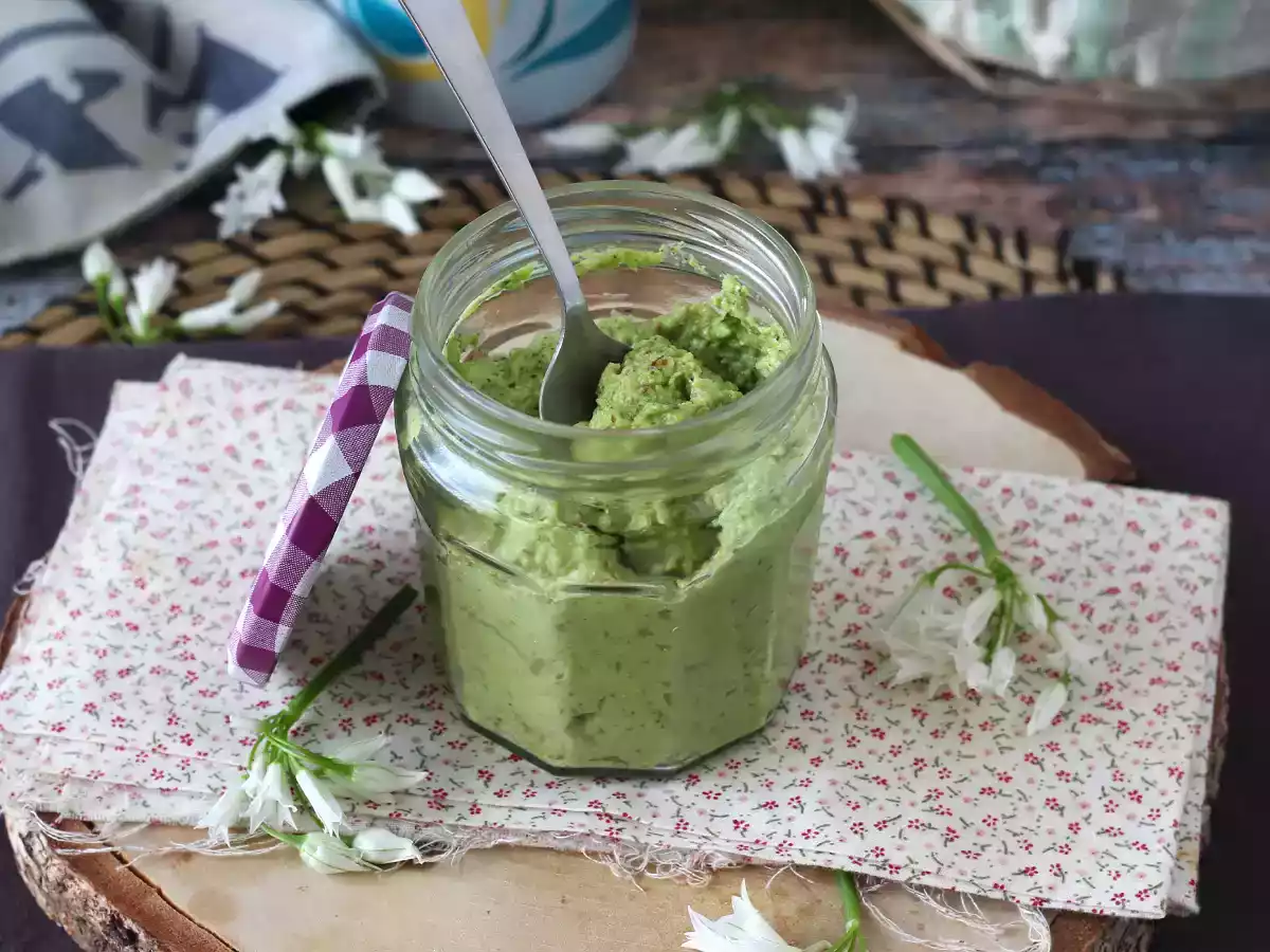 Pesto de alho de urso (selvagem), perfumado e muito saboroso! - foto 4