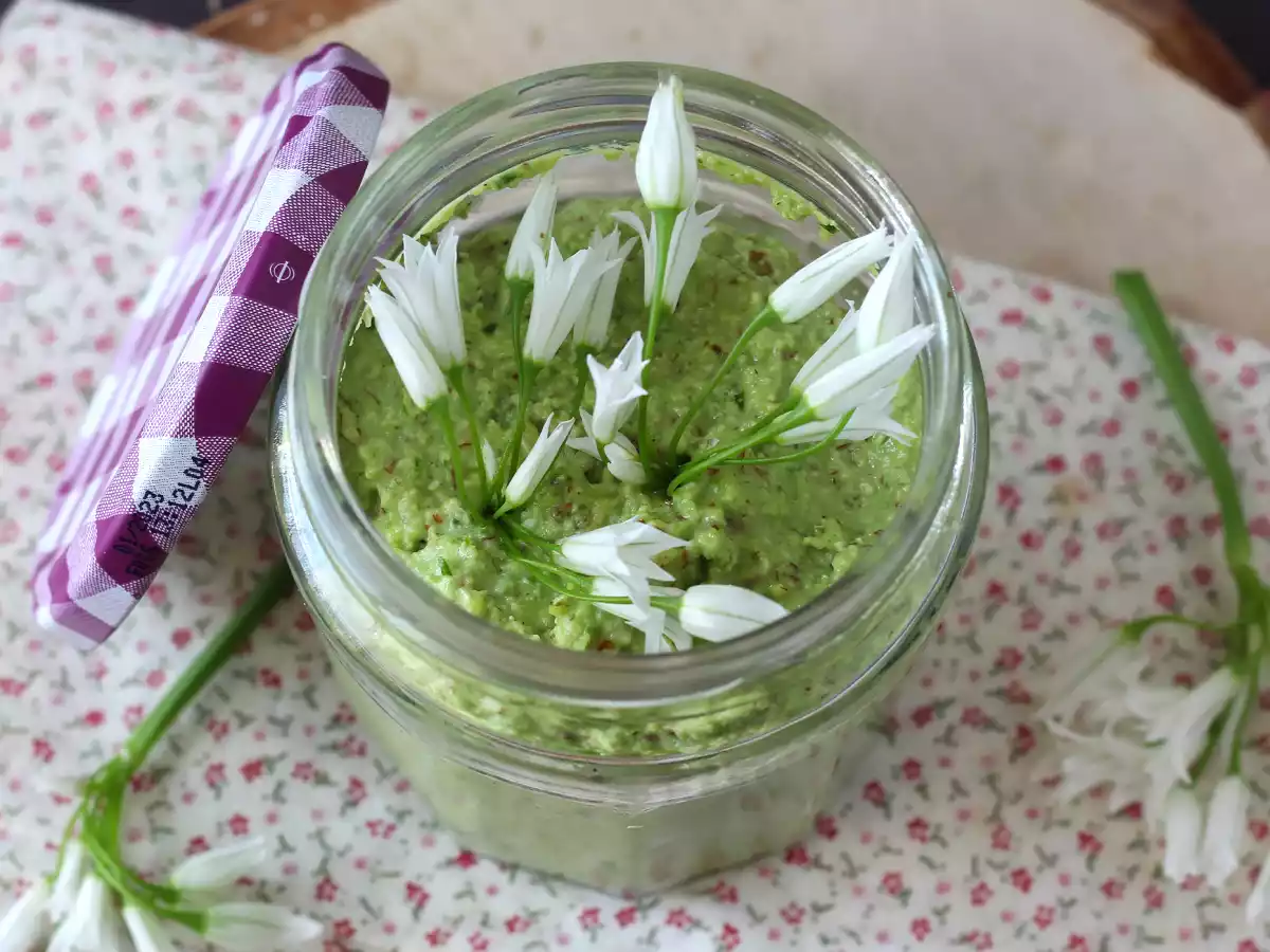 Pesto de alho de urso (selvagem), perfumado e muito saboroso! - foto 5