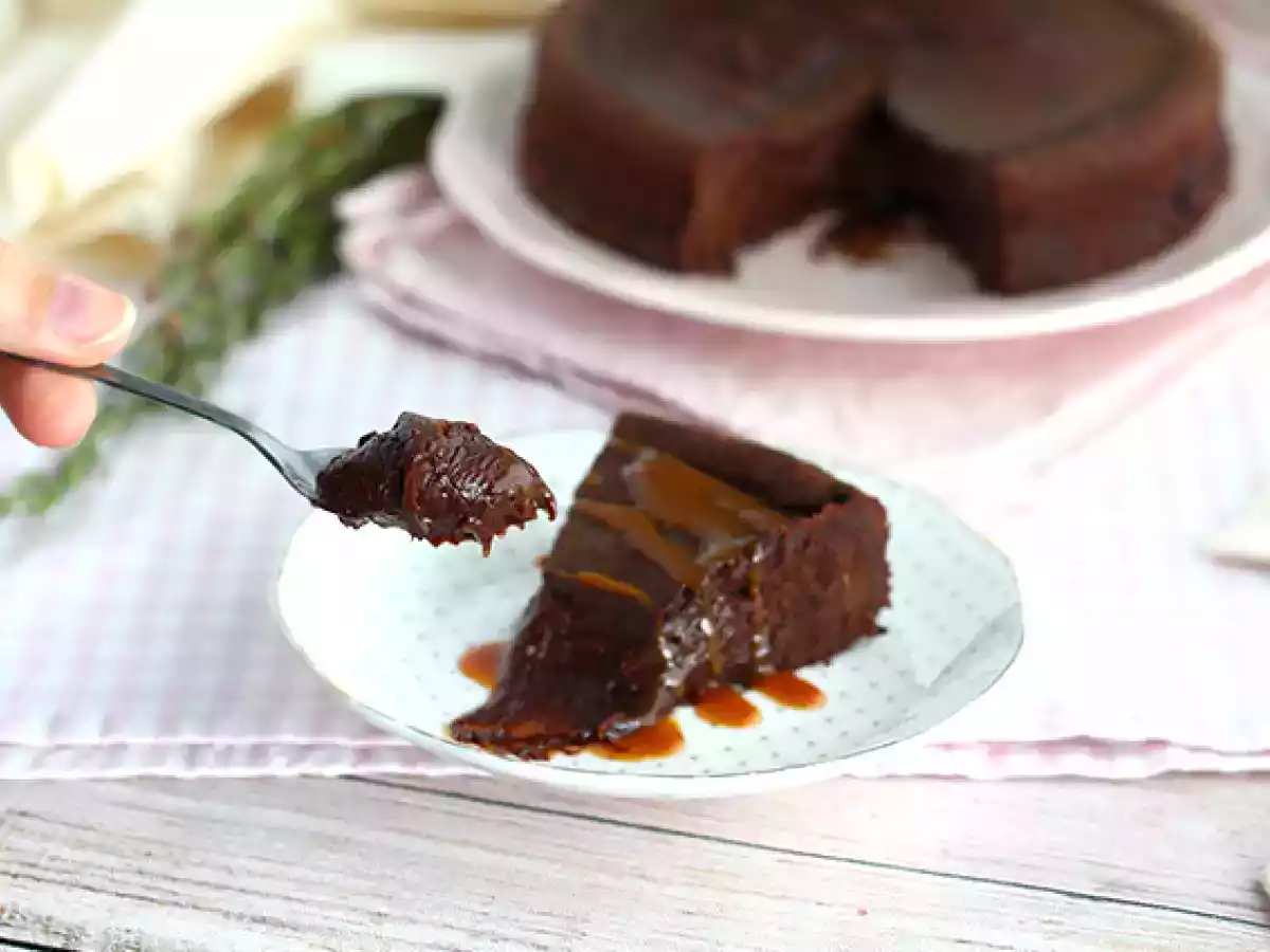 Petit gâteau com caramelo salgado (fondant) - foto 3