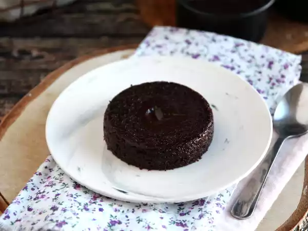Receita Petit gâteau versão gourmet e sem adição de açúcar
