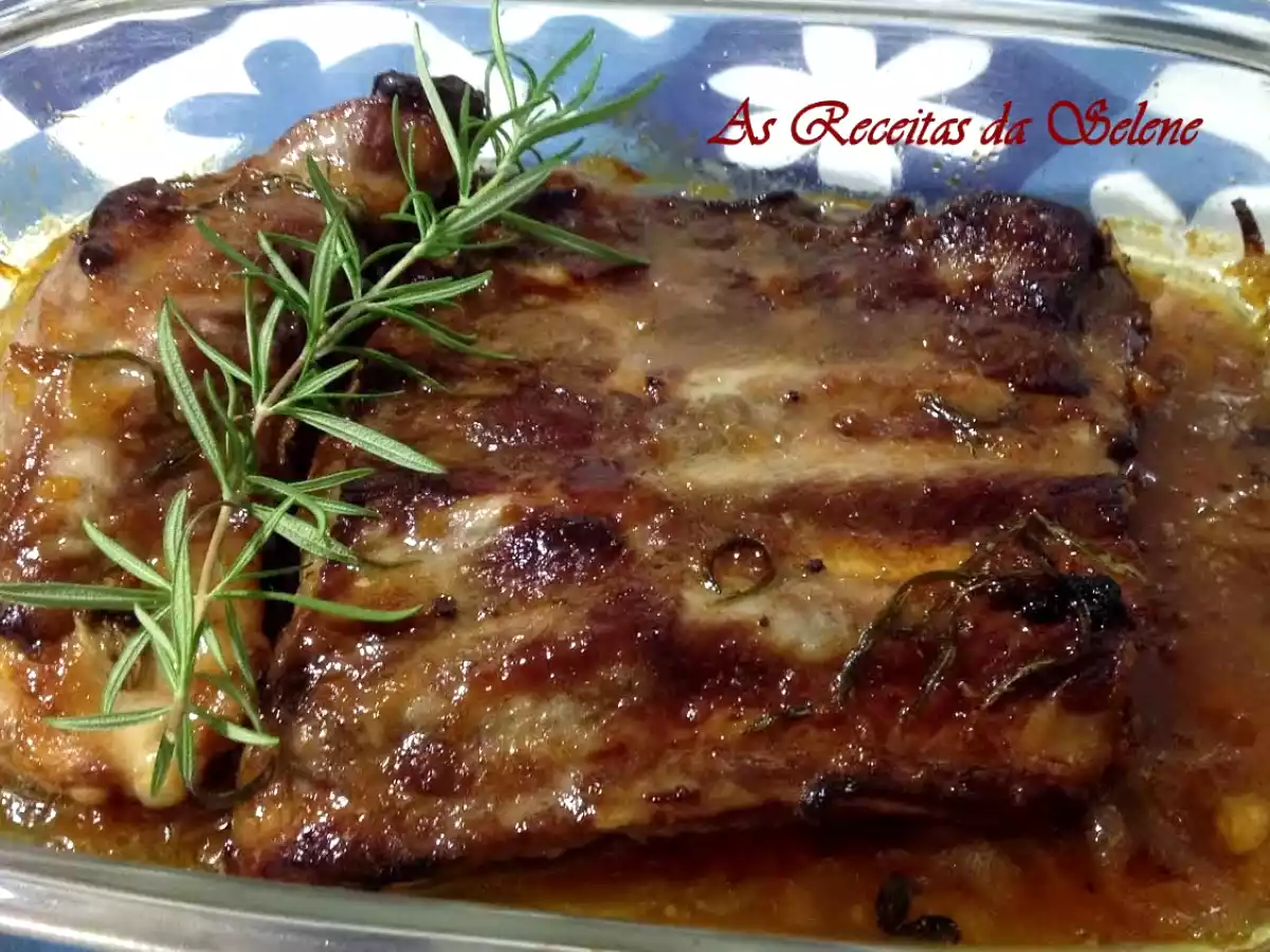 Piano no Forno com Mel e Alecrim