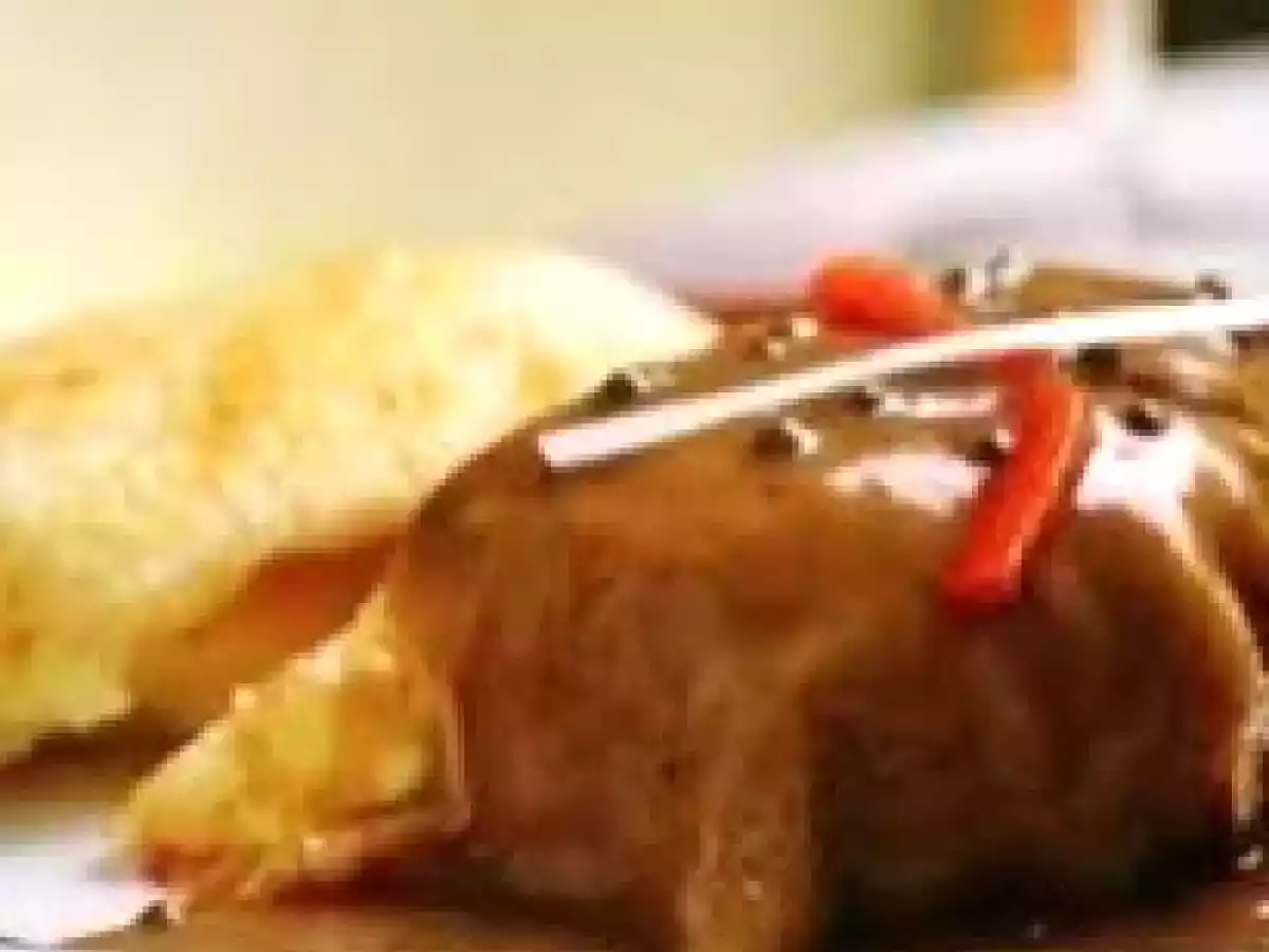Picanha assada ao molho madeira