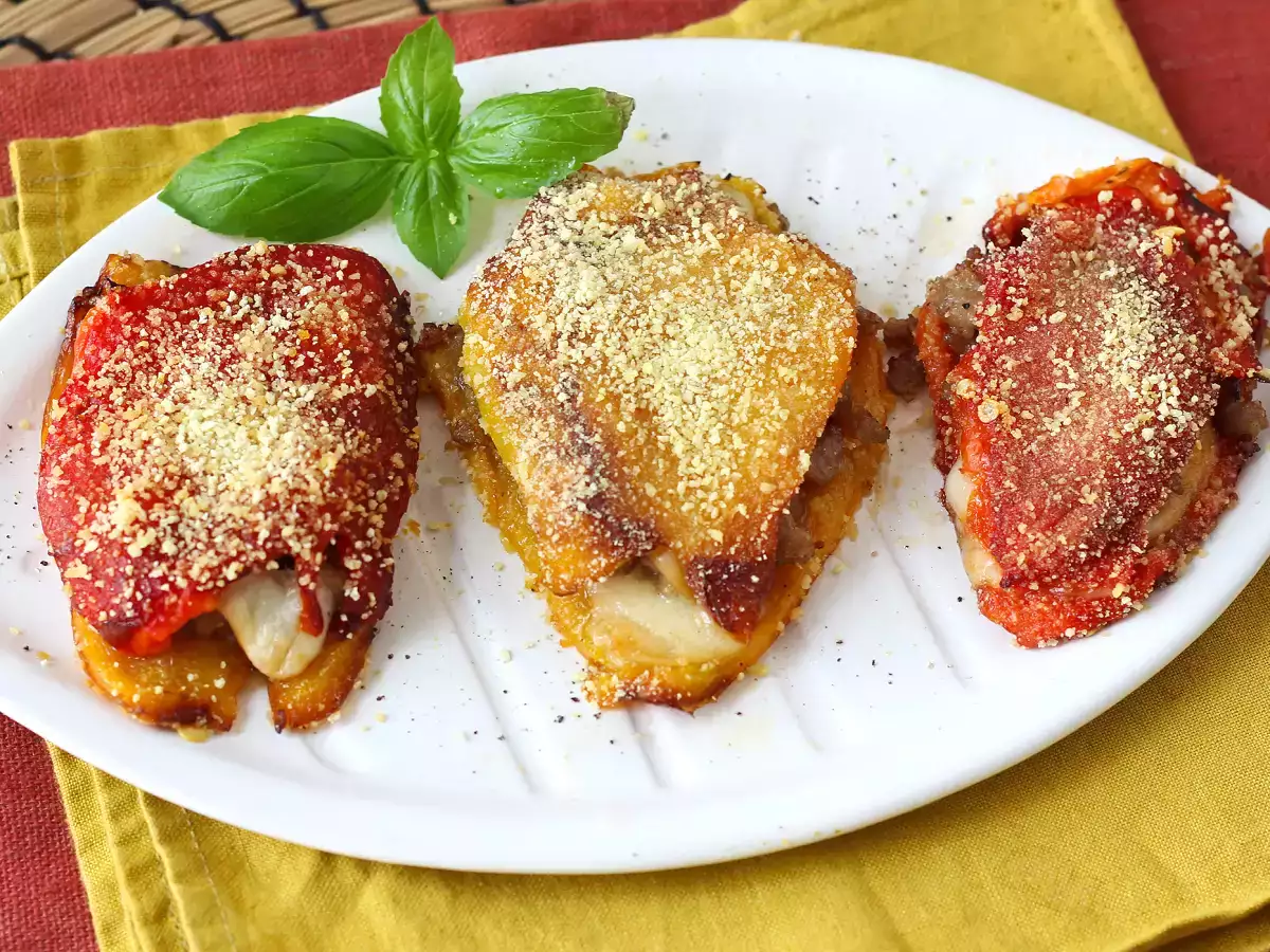 Pimentões Recheados na Air Fryer com Salsicha Fresca e Queijo Gratinado - foto 3