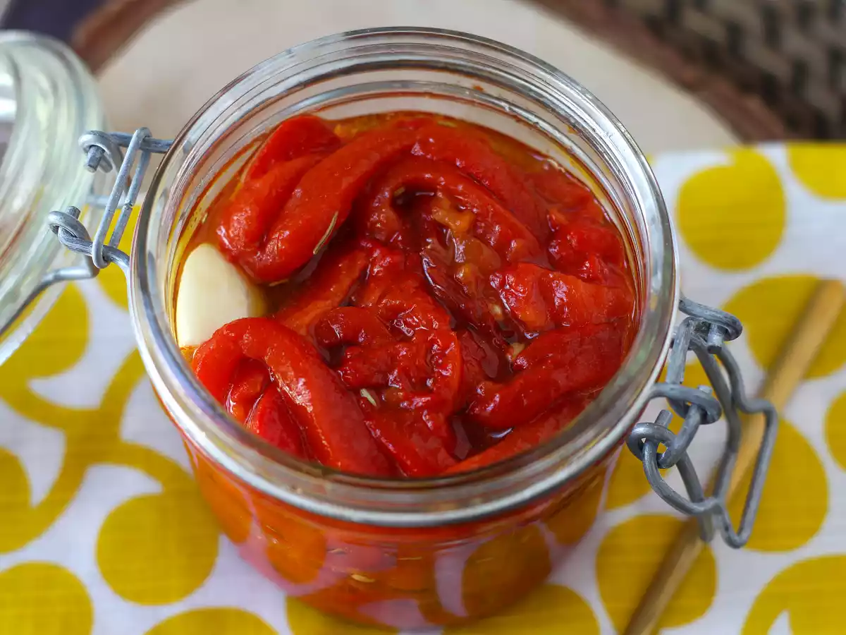 Pimentos (pimentões) assados na Air Fryer, um antepasto perfeito! - foto 2