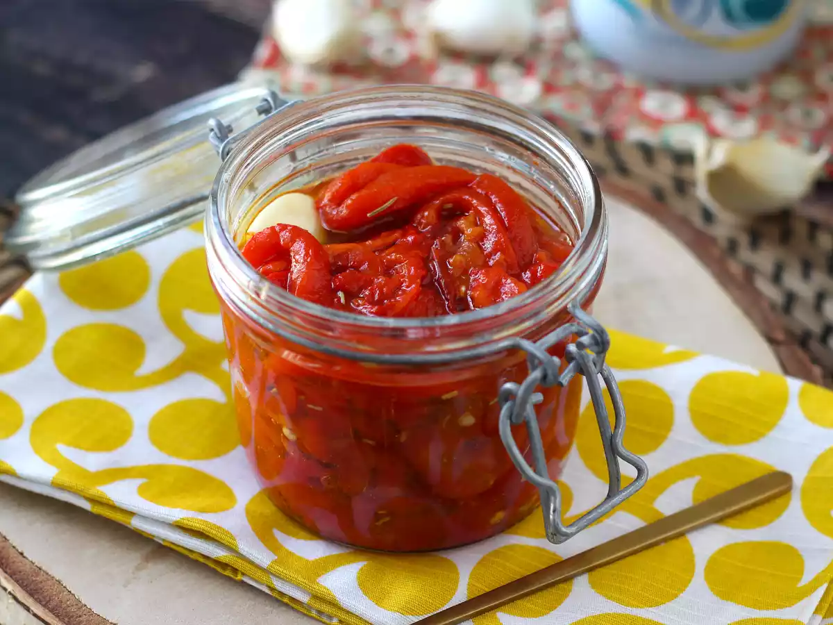 Pimentos (pimentões) assados na Air Fryer, um antepasto perfeito! - foto 3
