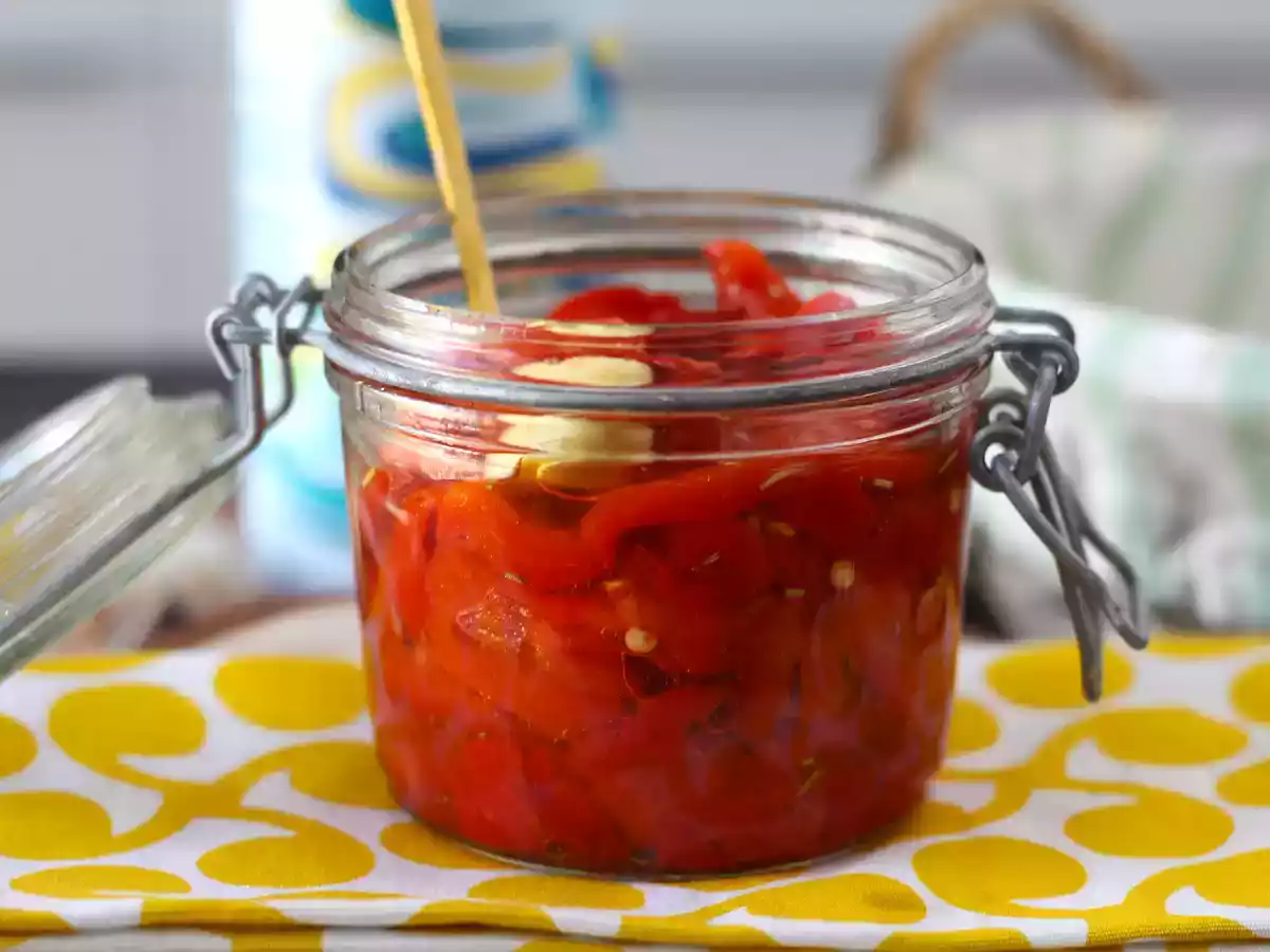 Pimentos (pimentões) assados na Air Fryer, um antepasto perfeito! - foto 5
