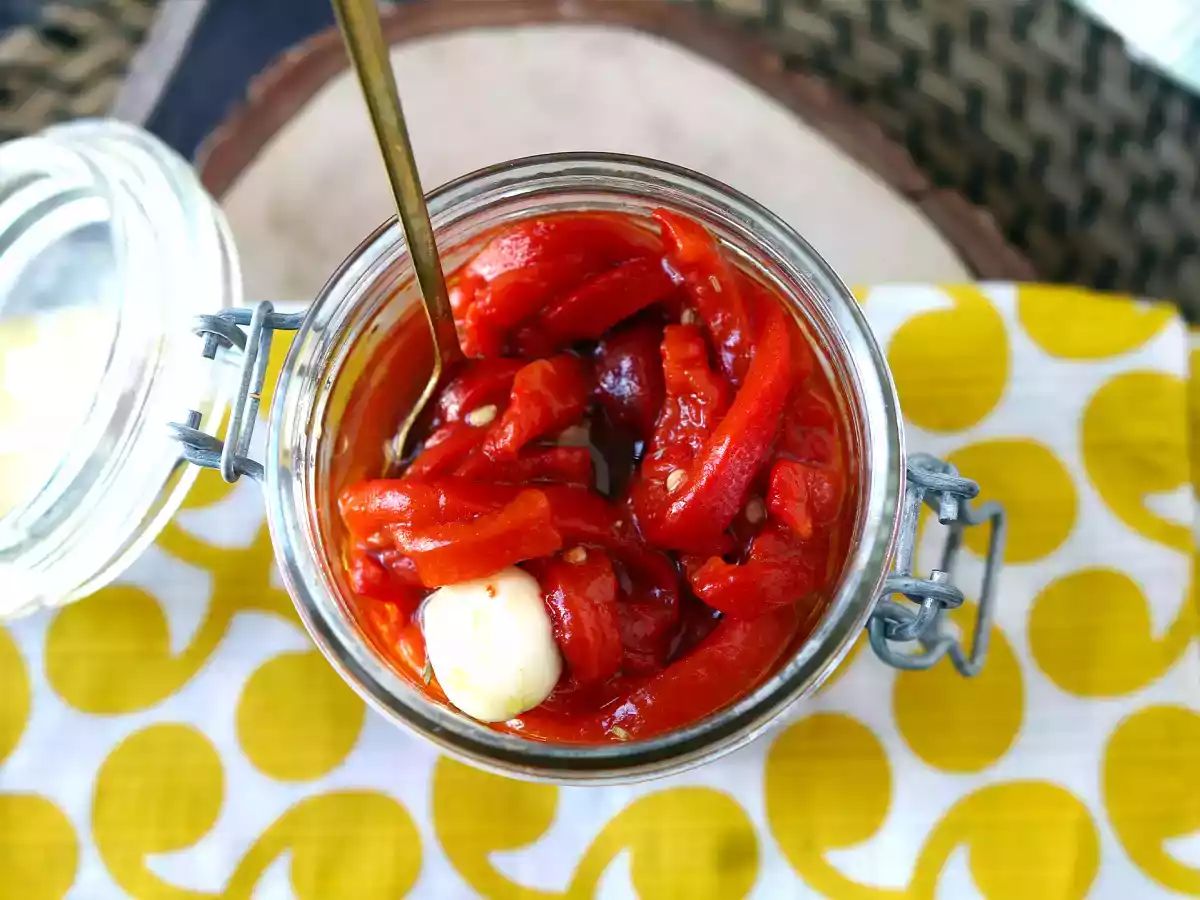 Pimentos (pimentões) assados na Air Fryer, um antepasto perfeito! - foto 6