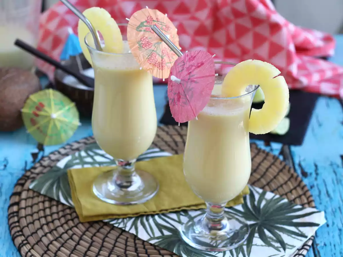 Piña colada sem álcool