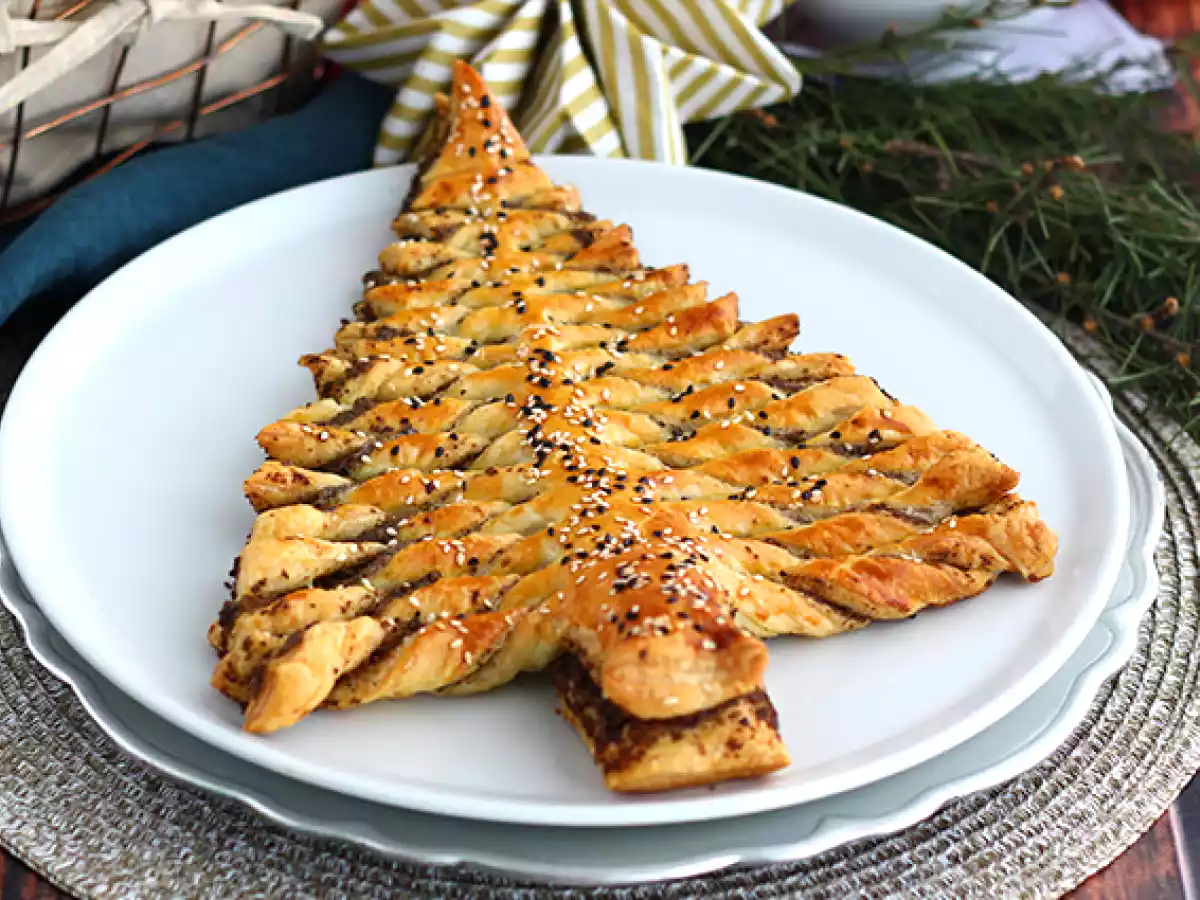Pinheiro de Natal sabor tapenade (pasta de azeitona preta) - foto 3