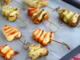 Pinheiros folhados de Natal sabor pesto, foto 3