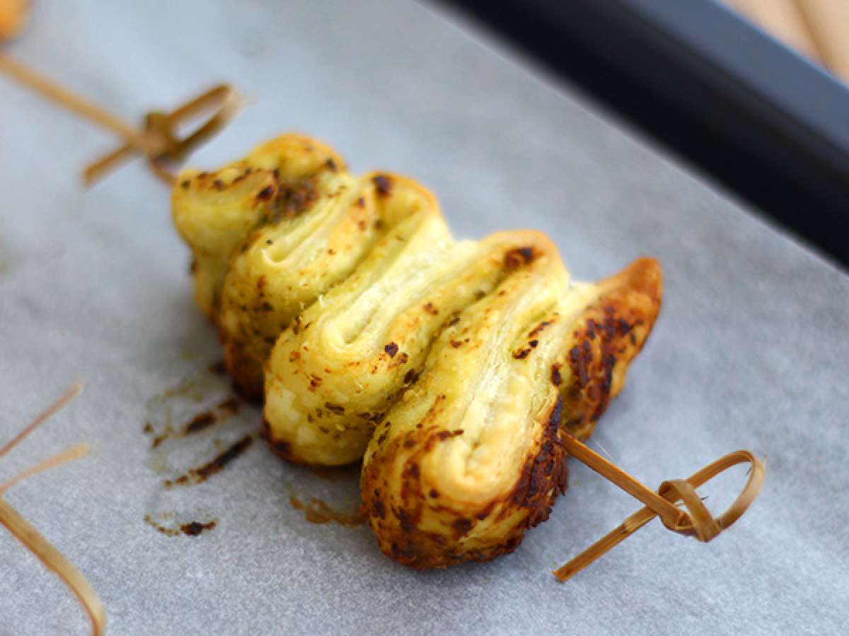 Pinheiros folhados de pesto, foto 1