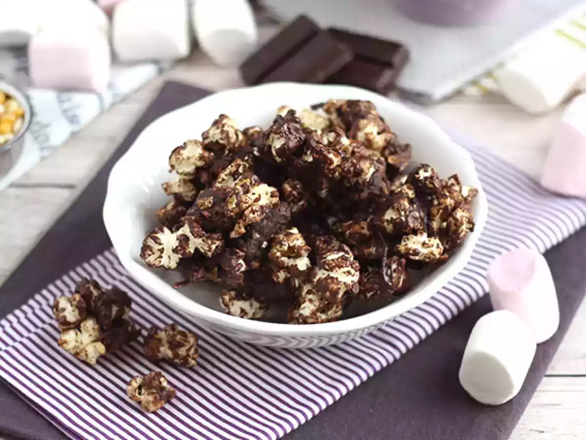 Pipoca doce de chocolate e marshmallow - foto 2