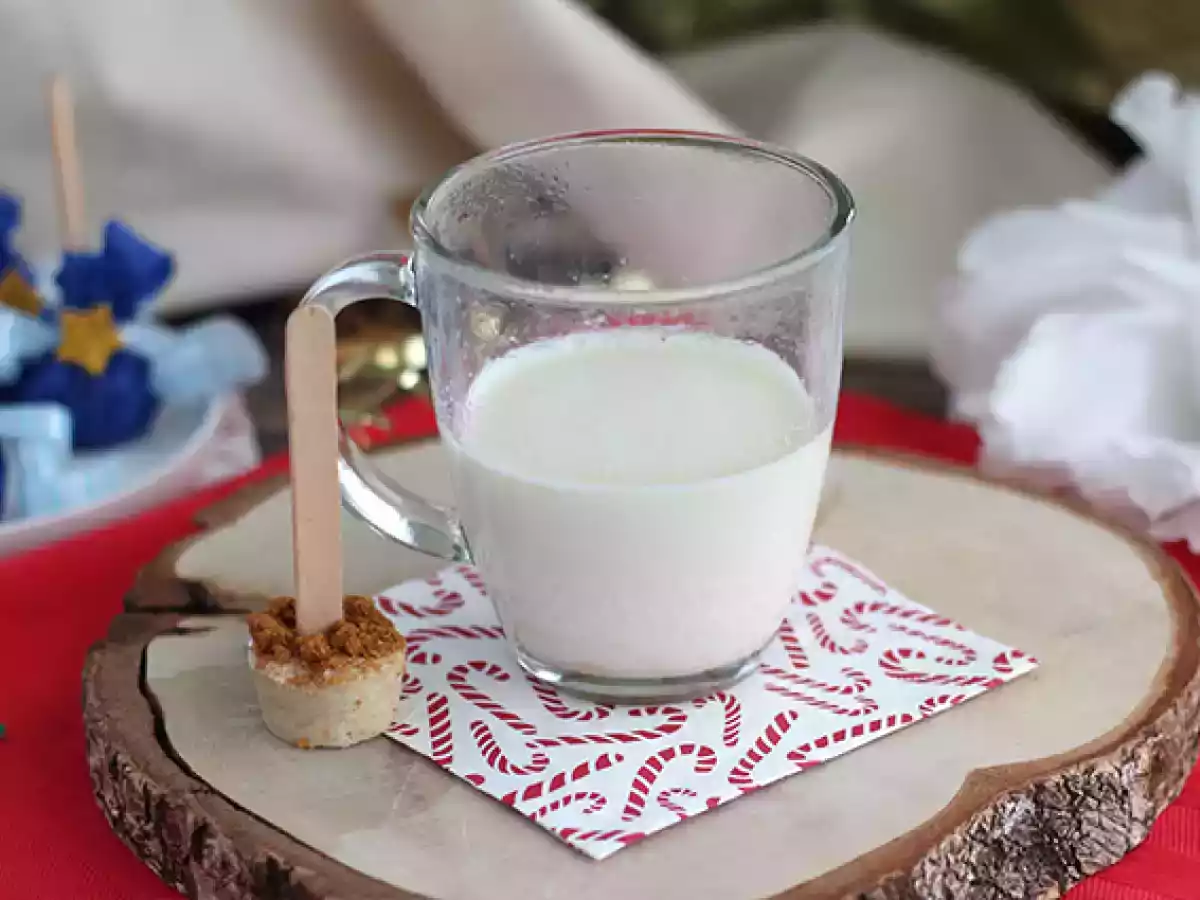 Pirulito para fazer chocolate quente: chocolate branco + biscoito de canela - foto 2