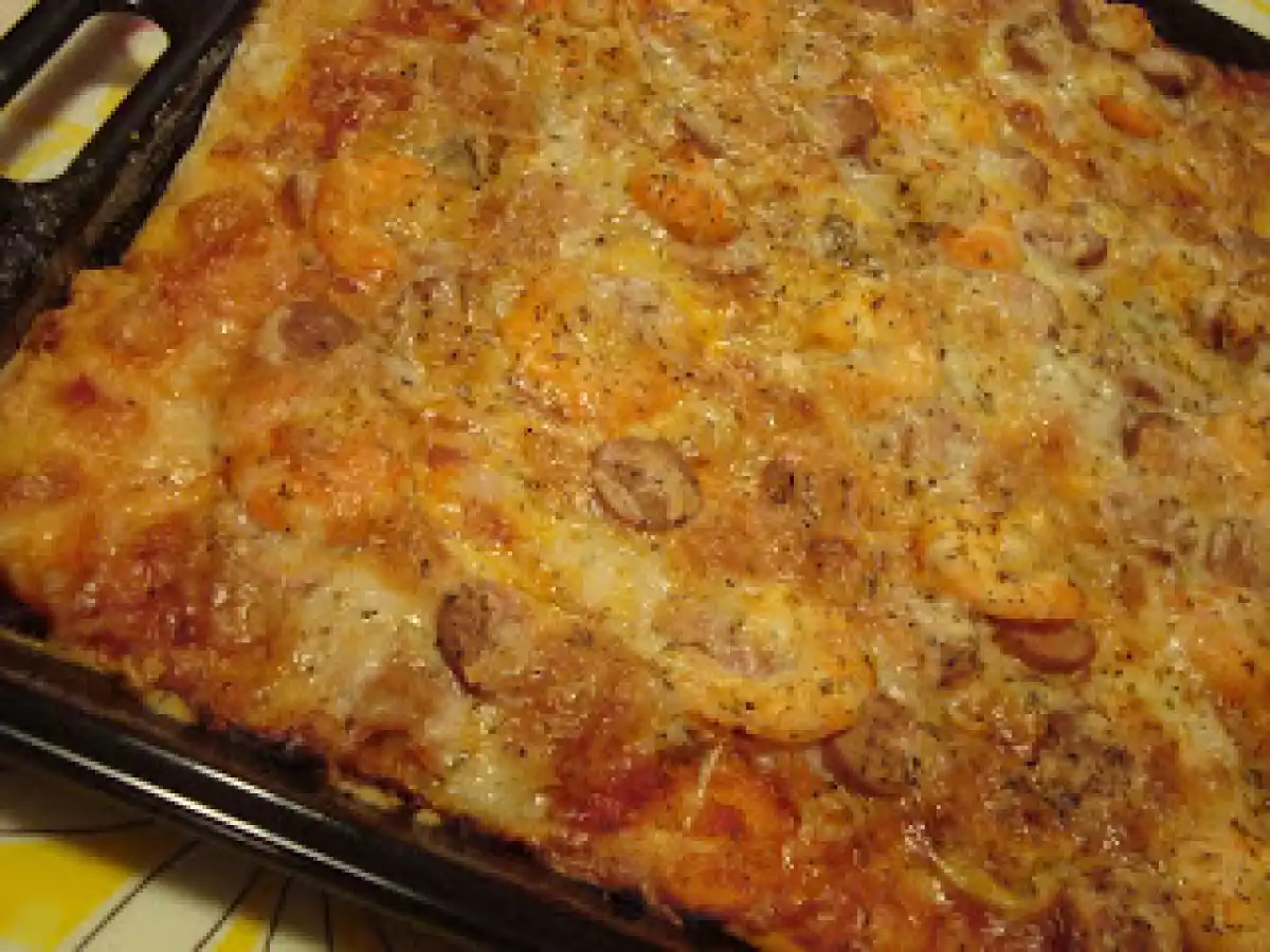Pizza caseira - a primeira!!