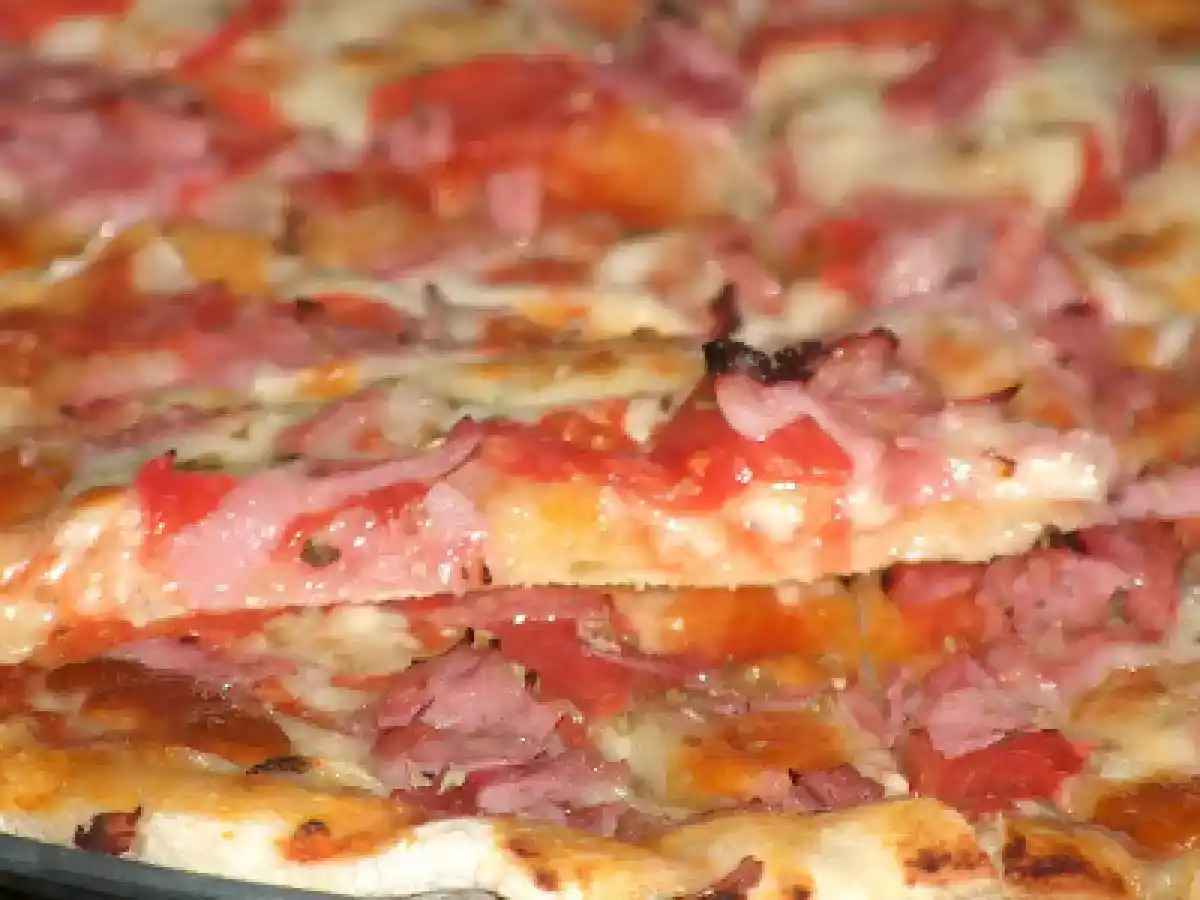 PIZZA COM MASSA DE AZEITE / OLIVE OIL DOUGH - ARTISAN BREAD