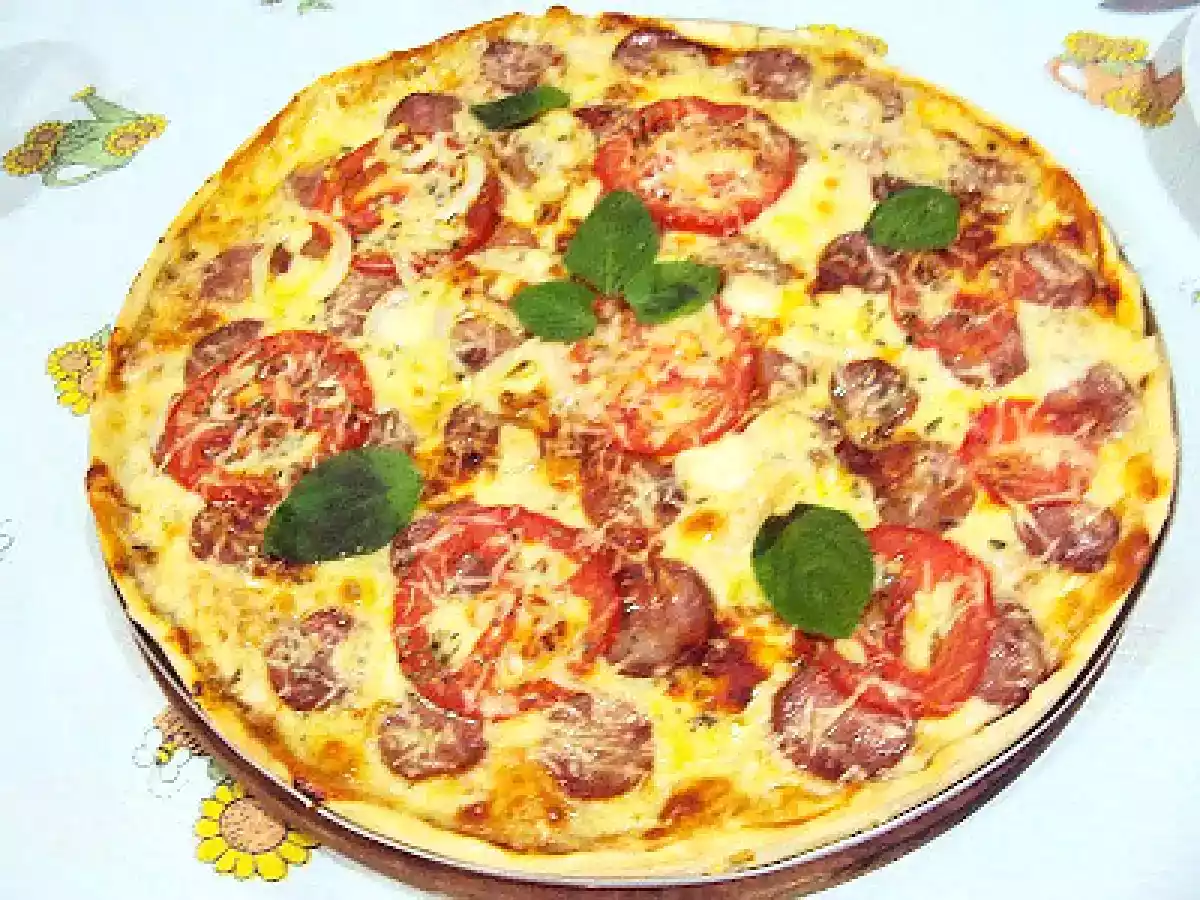 PIZZA DE MASSA DE PÃO DE QUEIJO