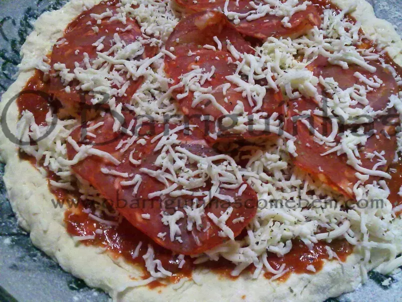 Pizza de Mozzarella e Chourição - foto 2
