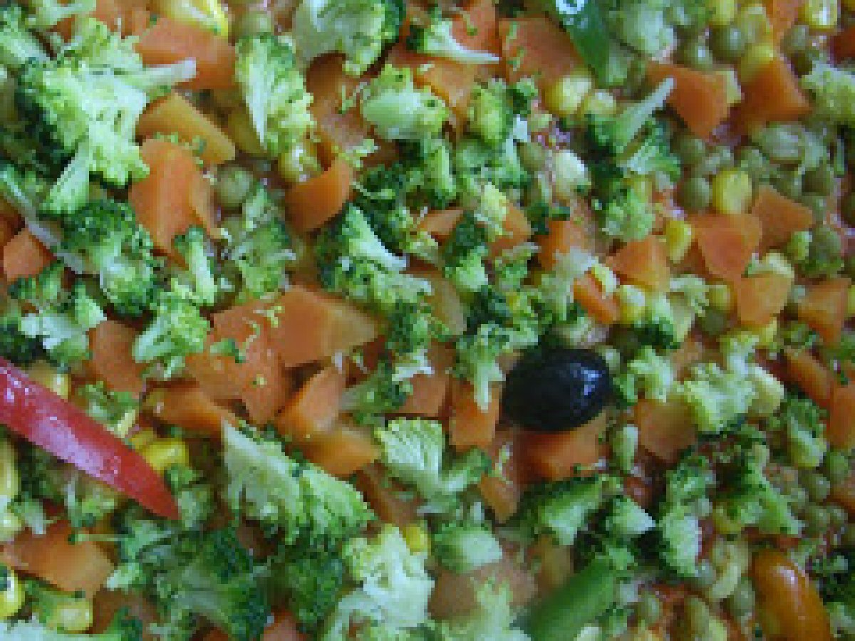 Pizza de vegetais.