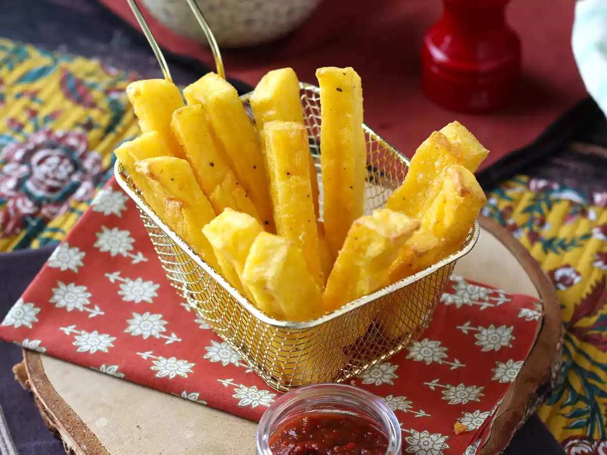 Polenta frita na Air Fryer: crocante, saudável e sem glúten - foto 4