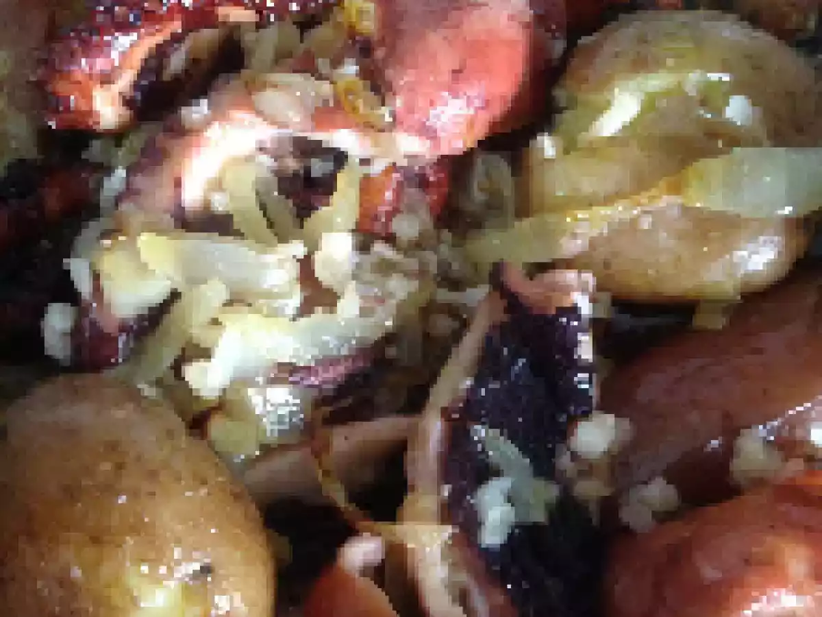POLVO À LAGAREIRO NO FORNO DE CONVENÇÃO