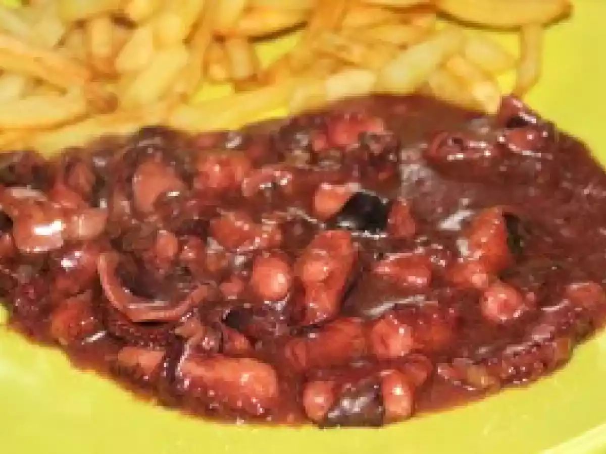 Polvo à lagareiro no microondas